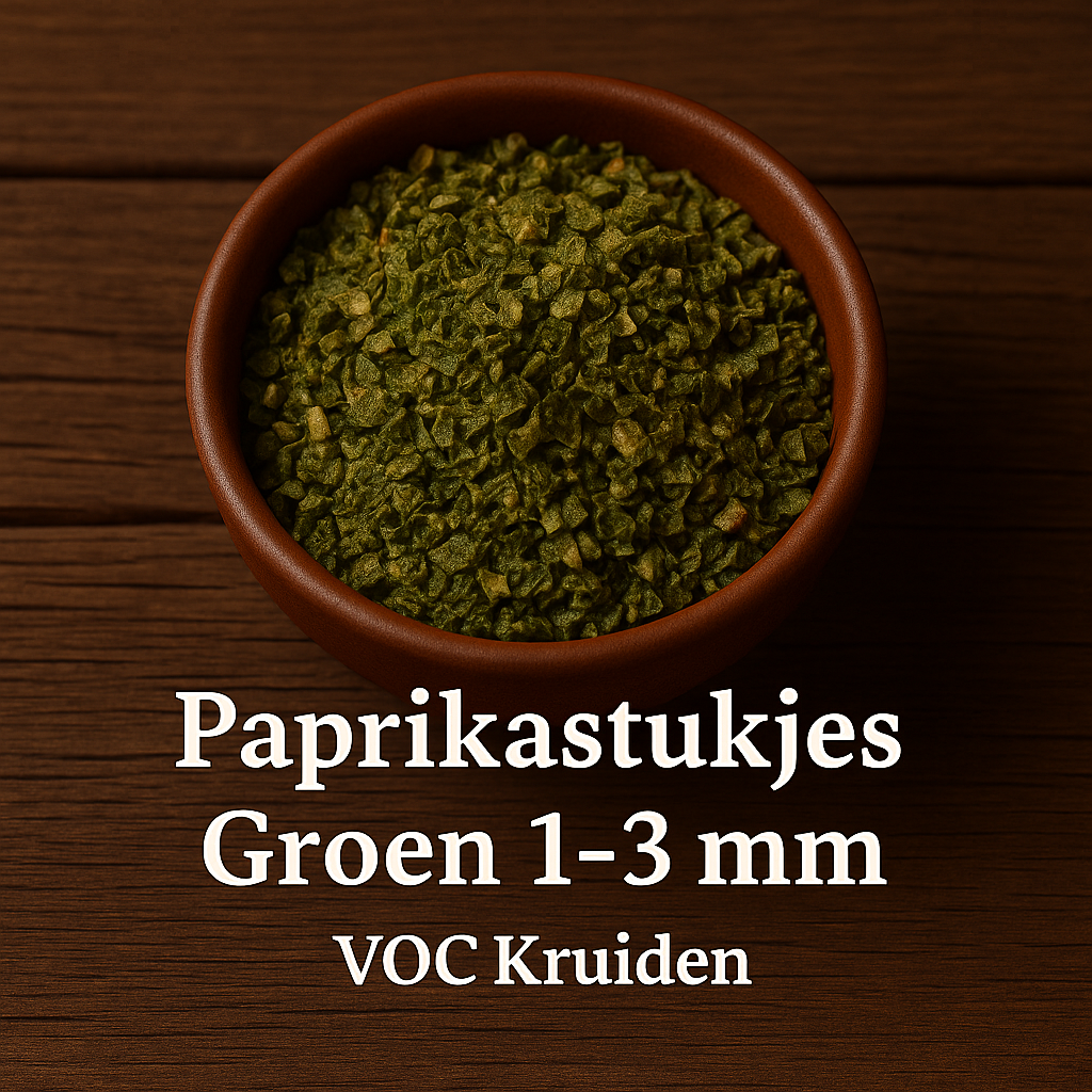 Paprika : Paprikastukjes Groen 1-3 mm