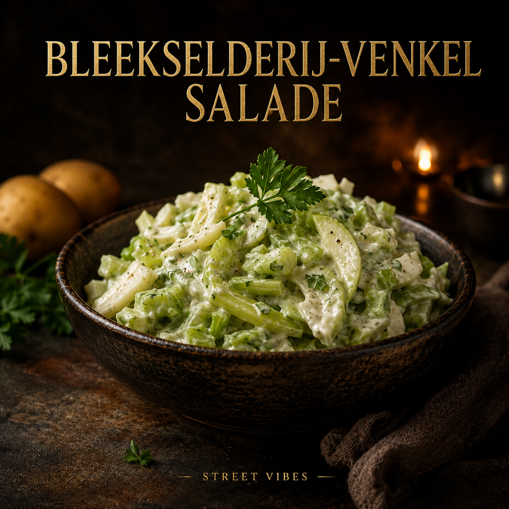 Venkel-Bleekselderij Salade