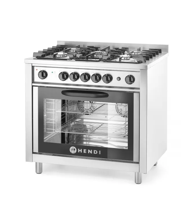 Gasfornuis 5 pits met elektrische oven