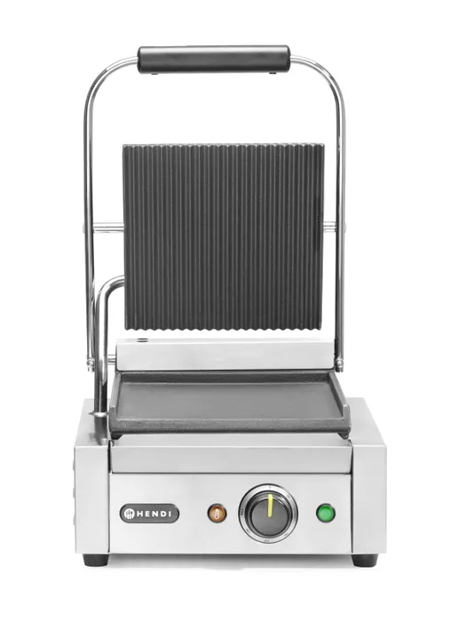 Contactgrill, half geribd, half glad