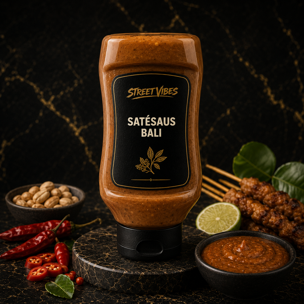 Satehsaus Balinees bevat gluten en Lactose