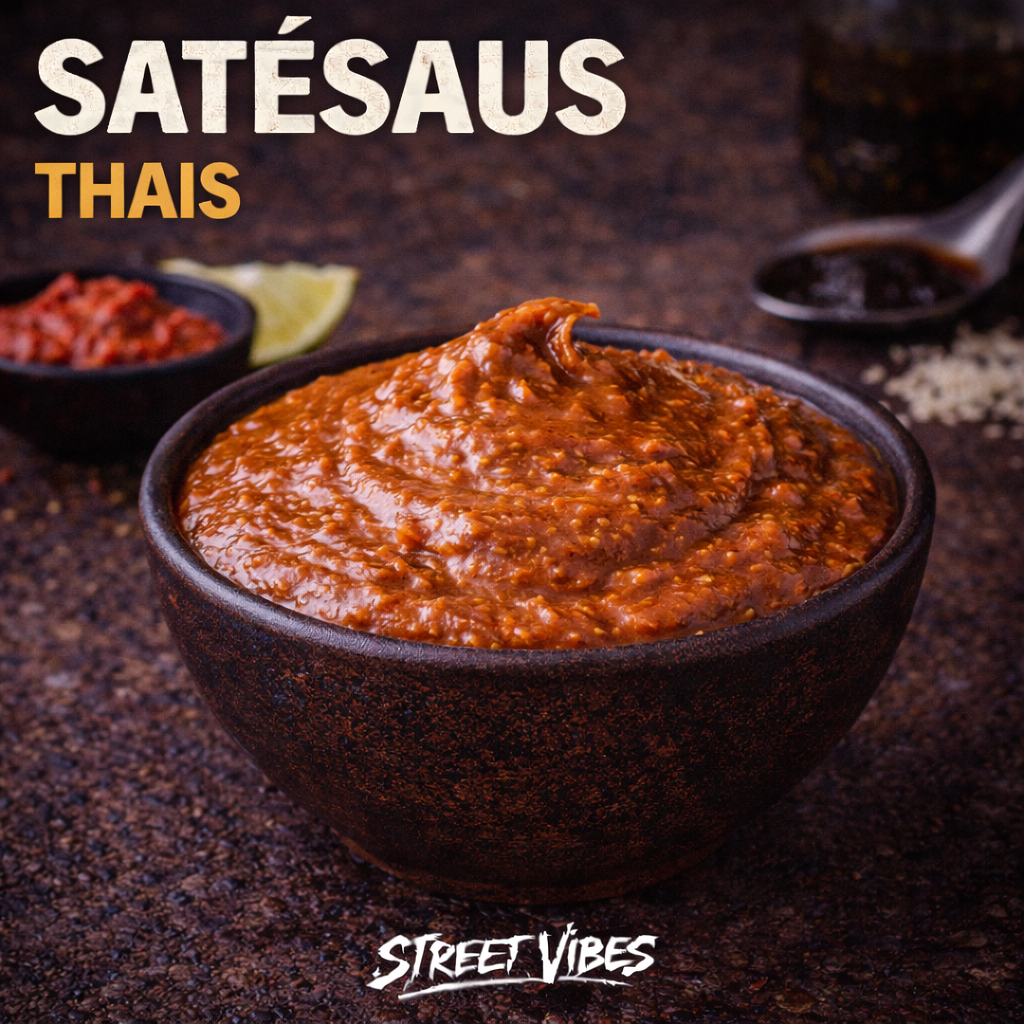 Satehsaus Thais bevat gluten en lactose