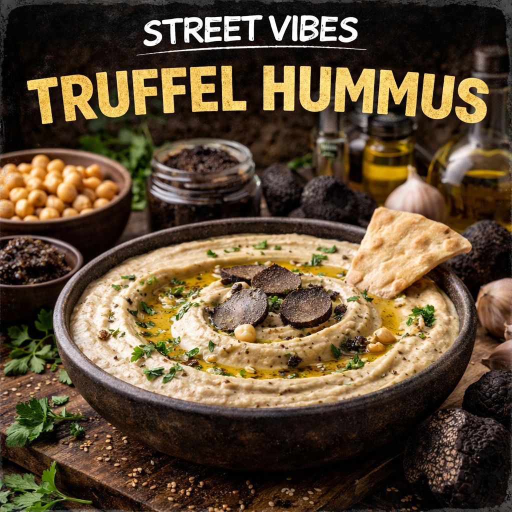 Hummus Truffel. Glutenvrij / Lactosevrij