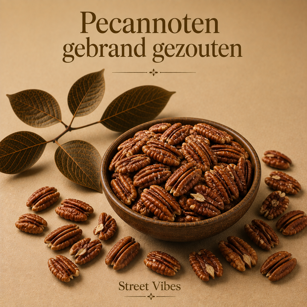 Pecan noten gebrand gezouten