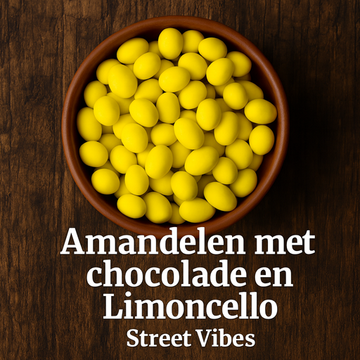 Amandelen omhuld met chocolade en Limoncello 1000 gram