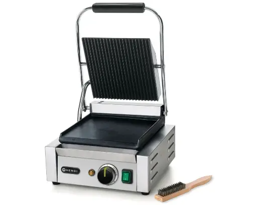 Contactgrill, half geribd, half glad