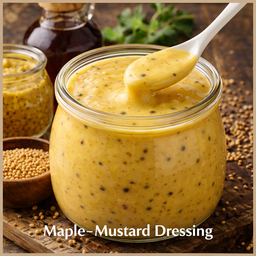 Maple-Mustard Dressing ( Glutenvrij en Lactosevrij)