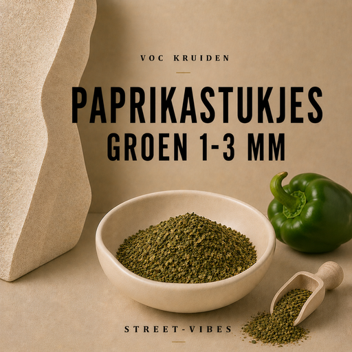 Paprika : Paprikastukjes Groen 1-3 mm