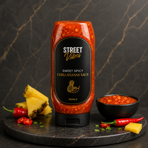 Sweet Spicy Chili-Ananas Saus Glutenvrij / Lactosevrij